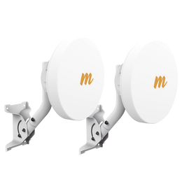 Kit de 2 Radios Backhaul PTP hasta 750 Mbps, 4.9 - 6.2 GHz, Antena 20 dBi Integrada, MIMO 2x2:2, IP55, Alta capacidad  y baja latencia, Monitoreo a través de la nube