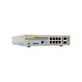 Switch Industrial-Lite PoE+ administrable capa 2 de 8 Puertos 10/100/1000 Mbps + 2 puertos SFP, 124 W
