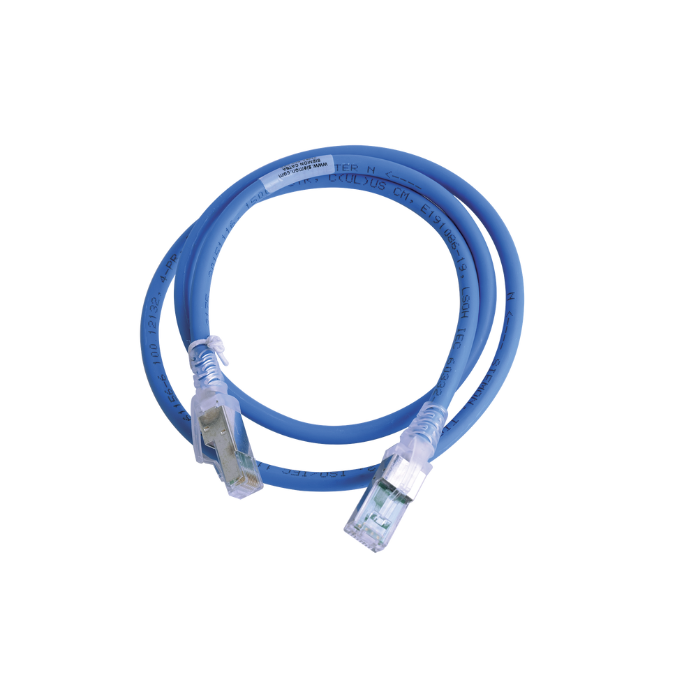 Patch Cord Z-MAX Cat6A S/FTP, CM/LS0H, 3ft, Color Azul, Versión Bulk (Sin Empaque Individual)