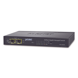 Switch Administrable de Escritorio 8 puertos Giga + 2 puertos SFP