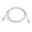 Patch Cord Z-MAX Cat6A S/FTP, CM/LS0H, 7ft, Color Blanco, Versión Bulk (Sin Empaque Individual)