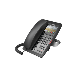 Teléfono IP Hotelero de gama alta, pantalla LCD de 3.5 pulgadas a color, 6 teclas programables para servicio rápido (Hotline), PoE