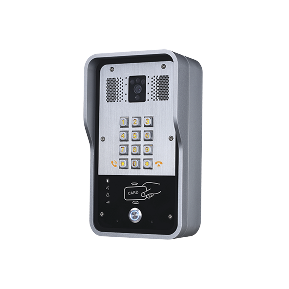 Video Portero SIP Con Cámara, Relevador Integrado y Lector de Tarjetas RFID Para Acceso
