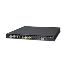 Switch Core Capa 3 Stacking de 24 Puertos 10/100/1000 Mbps con 4 Puertos SFP, 4 puertos 10 Gbps integrados