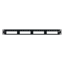 Patch Panel MAX Modular, de 24 Puertos, Plano, 1UR