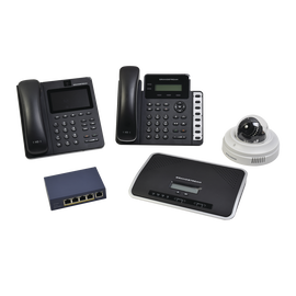 Maletin con equipos demo de video y VoIP GrandStream