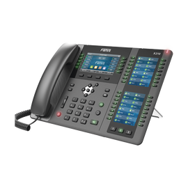 Teléfono empresarial IP hasta 20 lineas SIP, 106 botones DSS, con Bluetooth integrado para diademas, puertos Gigabit, soporta recepción video, PoE