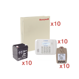 Kit de 10 Paneles de Alarma VISTA48 con Bateria y Transformador