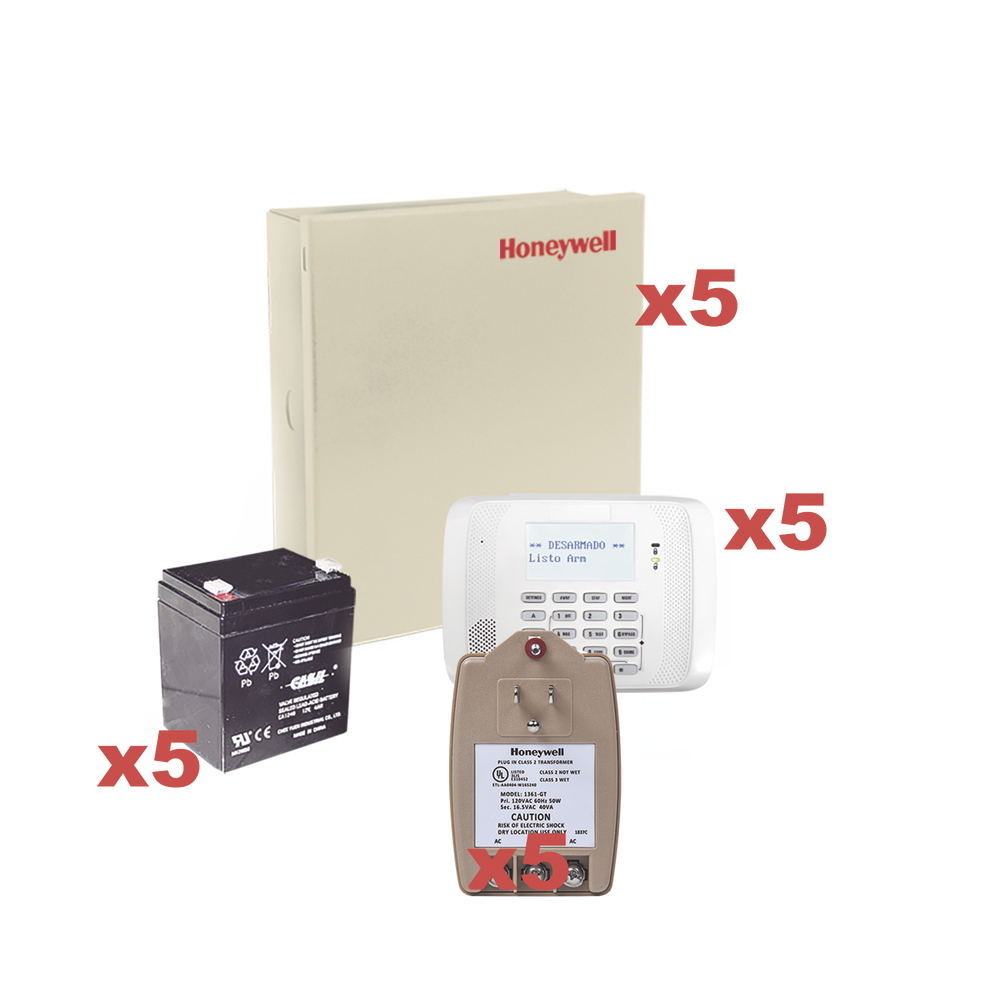 Kit de 5 Paneles VISTA48 con Bateria y Transformador