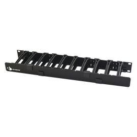 Organizador de Cable Horizontal RouteIT, Sencillo, Para Rack de 19in, 4in de profundidad, 1UR
