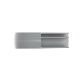 Canaleta de aluminio línea X color blanco, 53 x 14,66 mm, tramo de 2 metros