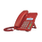 Teléfono IP soho color rojo para 2 lineas SIP voz HD y conferencia de 3 vías, PoE