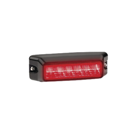 Luz auxiliar de 6 LED, Flasher Integrado, Color Rojo, Mica Transparente