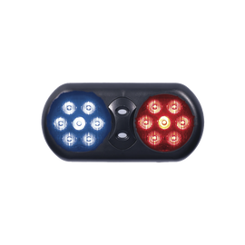 Luz de visera interior con doble LED rojo / azul