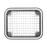 Luz perimetral LED claro 7x9 con bisel color blanco