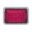Luz perimetral LED roja 4x6 con bisel