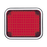 Luz perimetral LED roja 7x9 con bisel