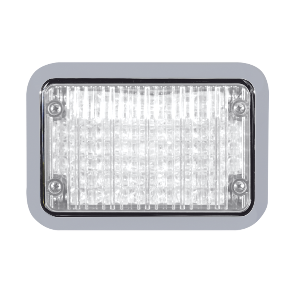 Luz perimetral LED clara 4x6 con bisel