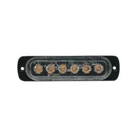 Luz direccional con 6 LEDS, color ambar, 12-24 VCD