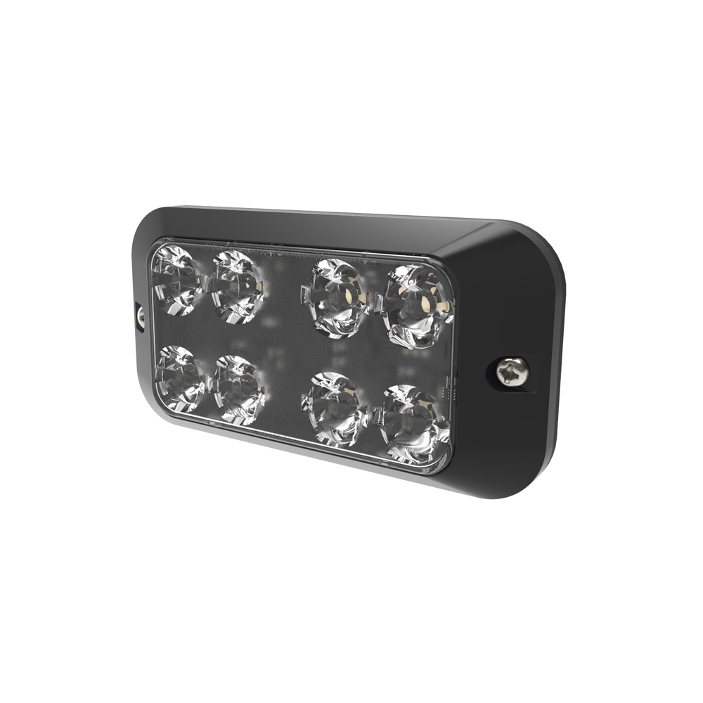 Luz auxiliar con 8 LEDs color rojo-azul