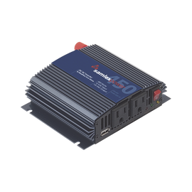 Inversor de Corriente (CD-CA). Potencia Nominal 450 W, Ent:12Vcd, Sal: 115Vca 60 Hz