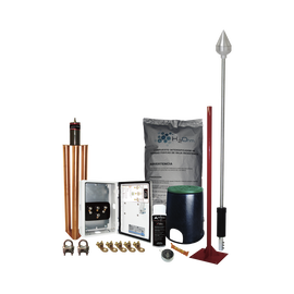 Kit Pararrayo con Accesorios para Protección de Diámetro de 160 m.
