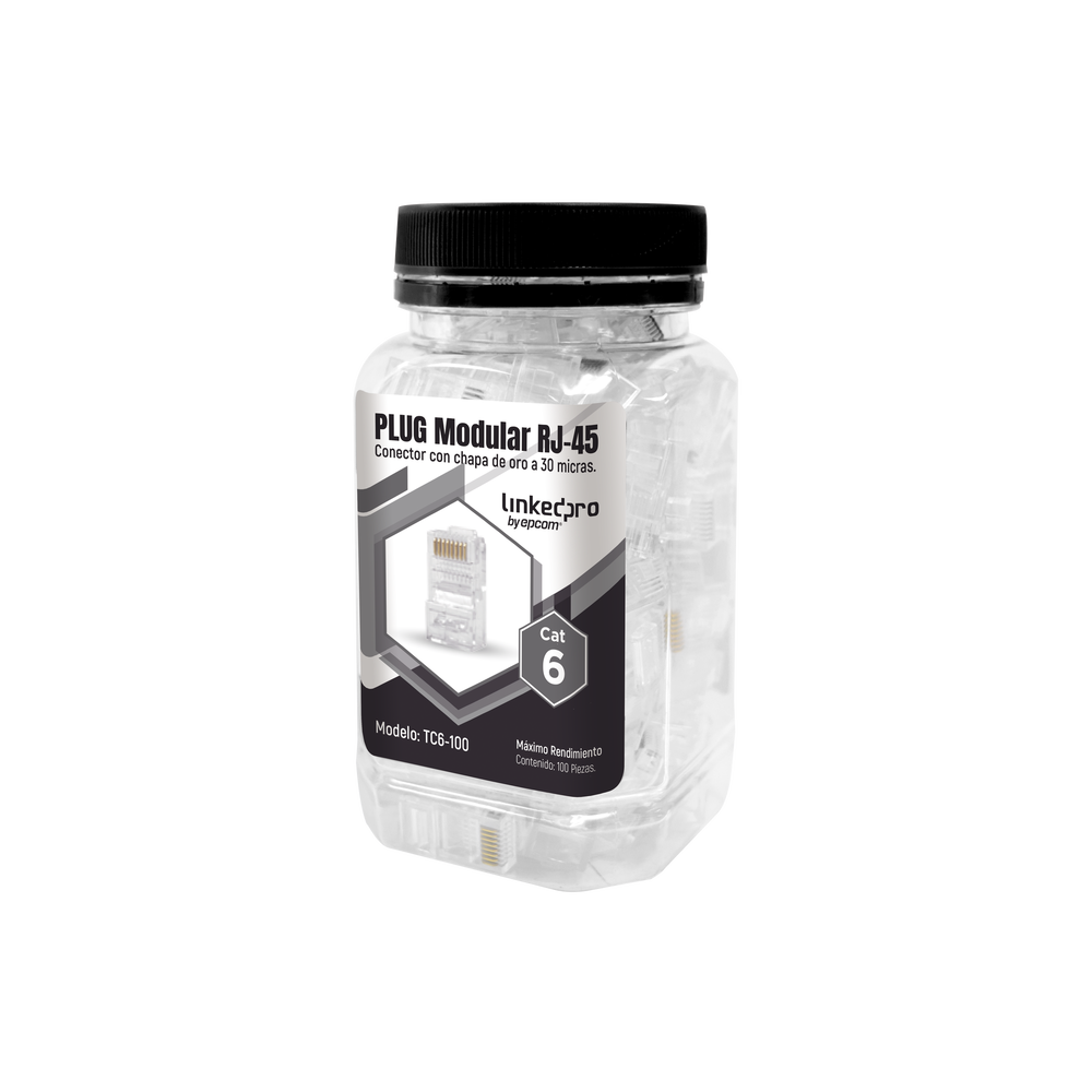 BOTE 100 RJ45 CAT6 LINKEDPRO TC6-100 PLUG
