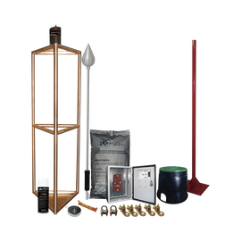 Kit Pararrayo con Accesorios para Protección de Diámetro de 300m.