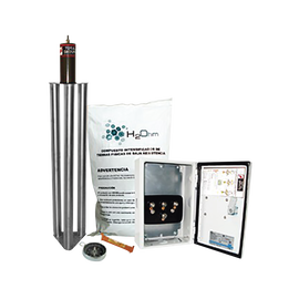 Kit Antivandalico de Puesta a Tierra de 100 Amperes con Electrodo, Filtro y Compuesto H2Ohm.