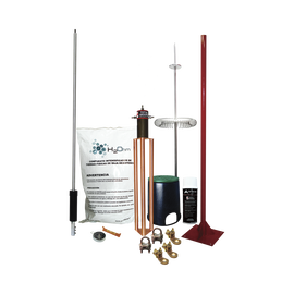 Kit de Pararrayo Dipolo con Electrodo y Accesorios de Instalación para Techo.