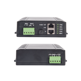 Controlador Solar POE, Entrada 12 Vcd Hasta un Panel Solar de 125 Watts, Salida PoE Pasivo en 24 Vcd Hasta 20 Watts Máximo.
