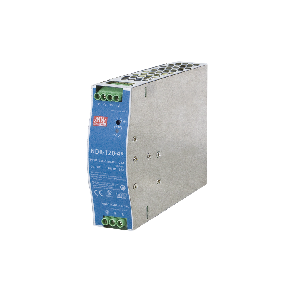 Industrial Power Supply 48Vdc 120W for DIN Rail Mounting