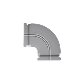 Curva horizontal 90 º color blanco para canaleta DX10000.00