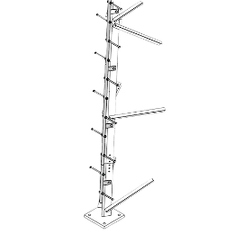 Escalerilla Tipo Perno para Torre TRY-ST-140-S310