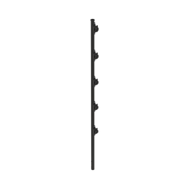 Poste con 5 Aisladores de PASO  para Cerca Electrificada. Tubo Galvanizado de 1.2m, cal. 18 de 1