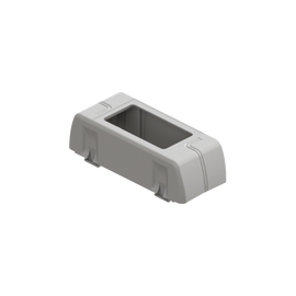 Porta equipamiento linea X rectangular para canaleta DX10000.00