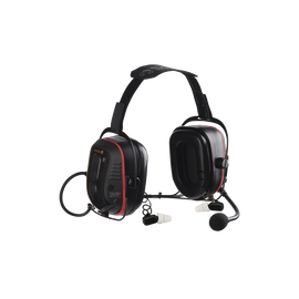 Audifonos inteligentes de diadema detrás de la cabeza (Intrinsecamente seguro) con doble protección de ruido para Radios Kenwood NX200G/300G