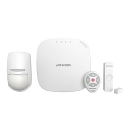 (AX HUB) KIT para Panel de Alarma / Incluye: 1 Hub / 1 Sensor PIR / 1 Contacto Magnético / 1 Control Remoto/ WiFi / Compatible con Hik-Connect P2P