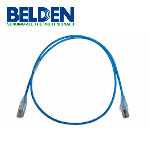 PATCHCORD UTP CAT6 BELDEN C6D1106003 FORRO PVC AZUL CMR-RISER 4 PARES CALIBRE CONDUCTOR 28 AWG DIÁMETRO REDUCIDO MULTIFILAR COBRE ESTAÑADO USO INTERIOR PARTES RELACIONADAS:CONECTORES MODULARES CAT6 PATCH PANEL CAT6 LONGITUD 3 PIES 0.9 METROS PATCHCORD UTP CAT6 BELDEN C6D1106003 FORRO PVC AZUL CMR-RISER 4 PARES CALIBRE CONDUCTOR 28 AWG DIÁMETRO REDUCIDO MULTIFILAR COBRE ESTAÑADO USO INTERIOR PARTES RELACIONADAS:CONECTORES MODULARES CAT6 PATCH PANEL CAT6 LONGITUD 3 PIES 0.9 METROS