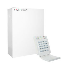 Alarm panel 5 to 32 zones hybrid, capable of expansion wired and wireless, biDirectional, Supplied with LEDs keypad K10V and standard enclosure.