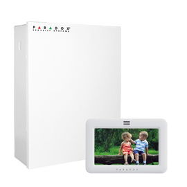 Hybrid Panel of 4 to 32 Zones Maximum, Capable of Wired and Wireless Expansion, Supplied with Touch Keypad White Color Small Enclosure