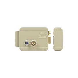 Cerradura Eléctrica / Incluye Llave / Derecha/ Con Botón integrado /Exterior