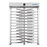 Torniquete Sencillo / Cuerpo Completo / Interior/Exterior / 100% Acero Inoxidable /Acabado de Lujo / Alto Tráfico