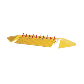 Picos poncha llantas autónomo con biseles laterales / No requiere barrera vehicular / Para delimintar dirección de tráfico vehicular / Compatible con 1601-088 / Mide 90cm (3ft) / Fácil instalación de sobreponer