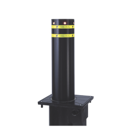 Pilona o Bolardo Neumático / 100% Acero, Pintura Negra para Exterior / Alta Velocidad / 275MM Diámetro