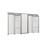 Torniquete doble de cuerpo completo, para uso en intemperie, bidireccional acabado en acero galvanizado
