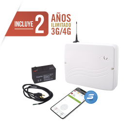 Hybrid Cloud Alarm Panel with communicator included 4G. 8 Wired / 32 Wireless zones / 100% programming via WEB.