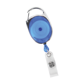 Retractable Badge Holder Reels.  Blue.  10 pcs.