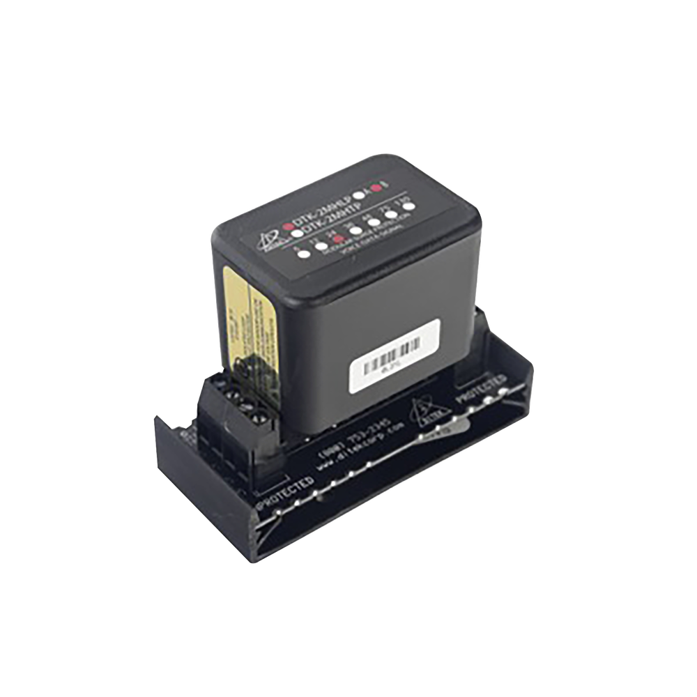 Protector Contra Sobretensiones para Circuitos de Datos y Señalización con Base, Panel de Incendio, Panel de Alarma, Audio, Iluminación de Bajo Voltaje