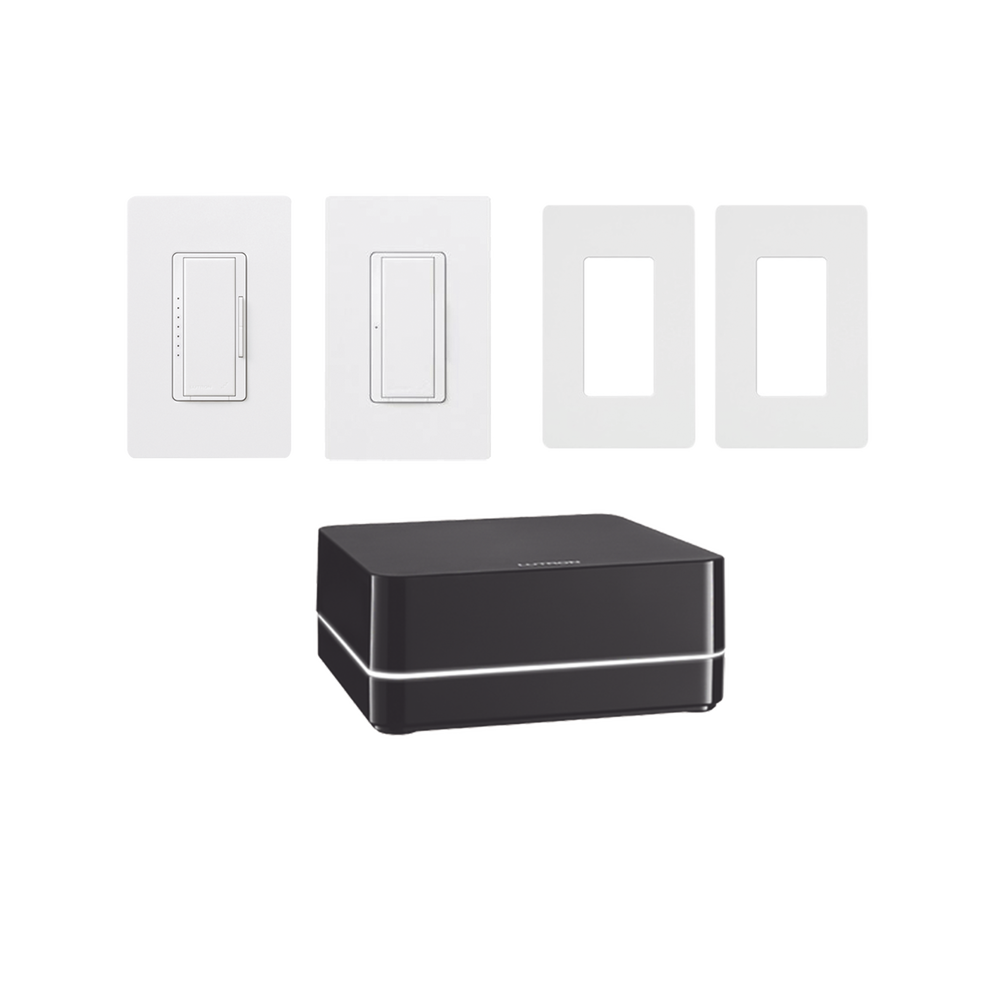 Kit de RA2 Select, para el control de iluminación. inicie su proyecto con LUTRON, fácil de instalar y programar.
